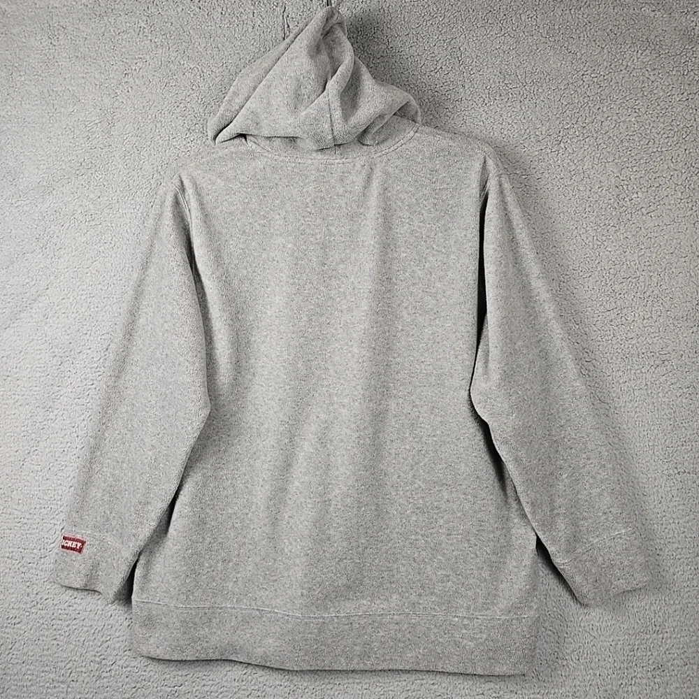 Disney Official Vintage Retro Mickey Mouse Grey Fleece Hoodie Womens 2XL - Picture 12 of 16